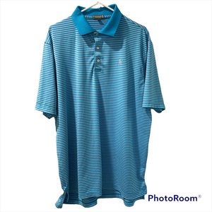 Peter Millar Mens Short Sleeve Polo Shirt Color Summer Comfort XL Gently Worn